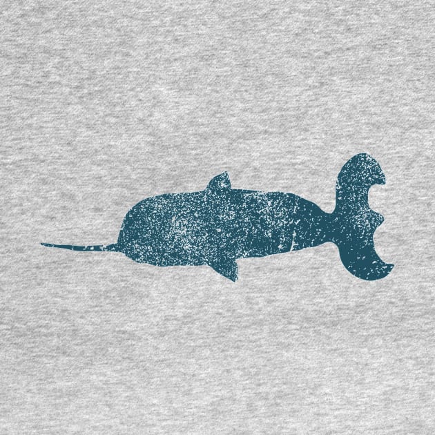 Vintage Narwhal Silhouette by Eric03091978